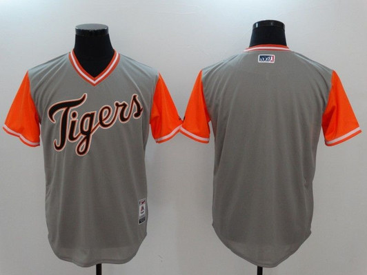 Detroit Tigers Personalized Custom Nickname Edition Grey Jersey