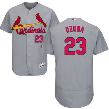Marcell Ozuna #23 St. Louis Cardinals Flexbase Authentic Jersey - Grey