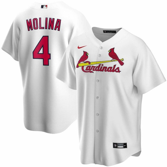 Yadier Molina St. Louis Cardinals Home 2021 Replica Player White 3D Jersey