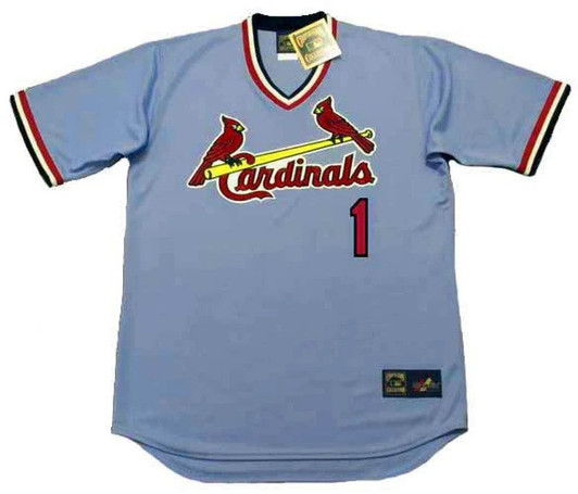 Ozzie Smith #1 St. Louis Cardinals 1982 Away Limited Throwback Baseball Jersey
