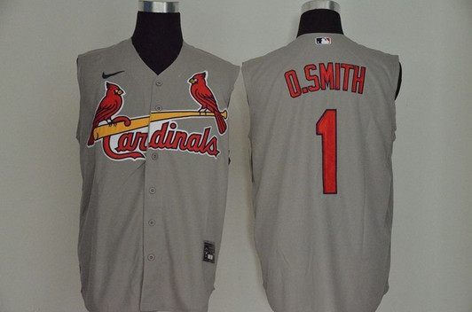 Ozzie Smith #1 St. Louis Cardinals 2020 Limited Jersey - Grey
