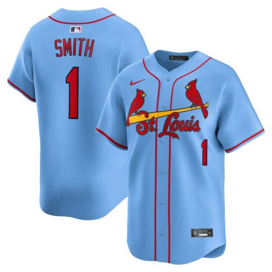Ozzie Smith #1 St. Louis Cardinals Alternate Limited Jersey - Light Blue