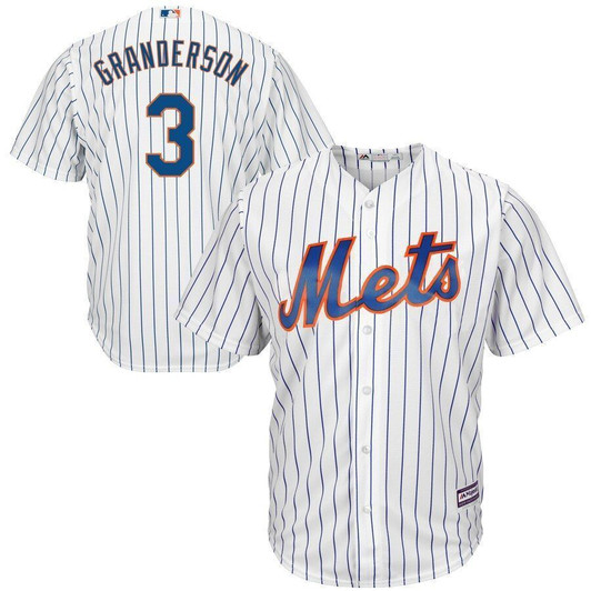 Curtis Granderson New York Mets Majestic Official Cool Base Player Jersey Jersey White 2021
