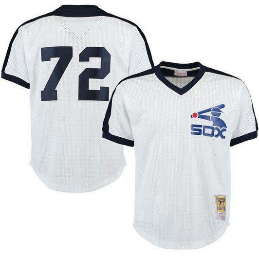 Carlton Fisk Chicago White Sox Cooperstown Mesh Batting Practice Jersey White 2019