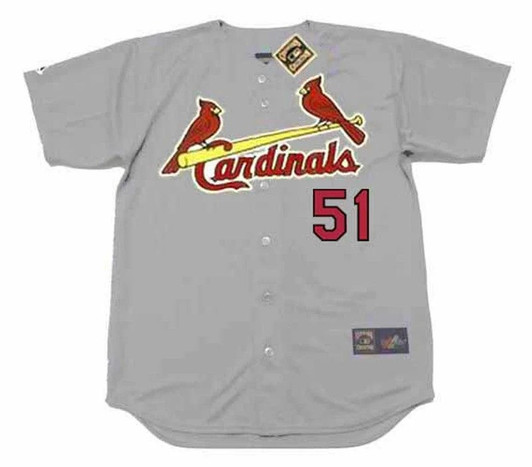 Willie Mcgee #51 St. Louis Cardinals 1996 Away Limited Throwback Baseball Jersey