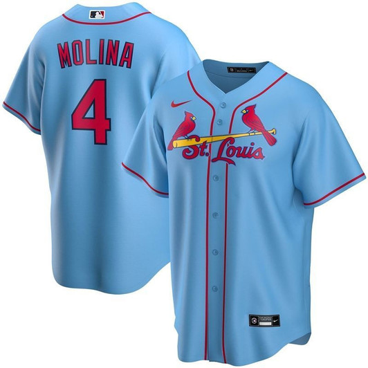 Yadier Molina #4 St. Louis Cardinals 2020 Limited Jersey - Blue
