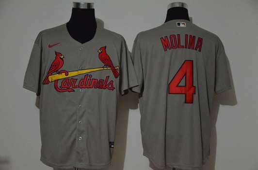 Yadier Molina #4 St. Louis Cardinals 2020 Limited Jersey - Grey