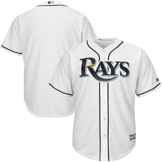 Tampa Bay Rays Majestic Official Cool Base Jersey Jersey White 2021