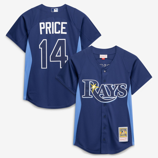 David Price Tampa Bay Rays Mitchell & Ness Men'S Authentic Batting Practice Jersey - Blue
