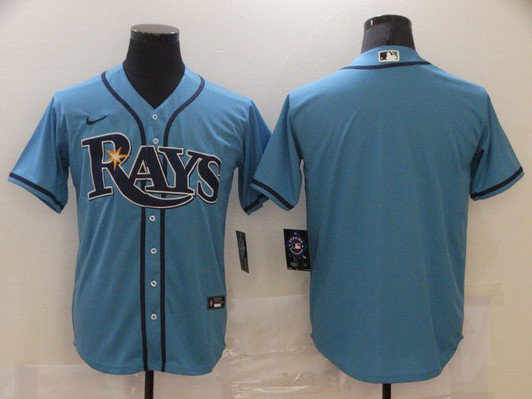 Light Blue Tampa Bay Rays Nike Men 2021 Blank Limited Jersey