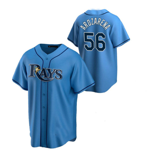 Randy Arozarena #56 Tampa Bay Rays Cool Base Baseball Jerseys Limited Jersey - Blue