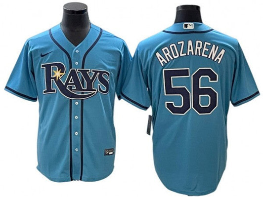 Randy Arozarena #56 Tampa Bay Rays Limited Cool Base Jersey - Light Blue
