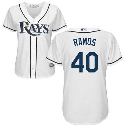 Tampa Bay Rays #40 Wilson Womens Ramos Home Limited Baseball Jersey - White