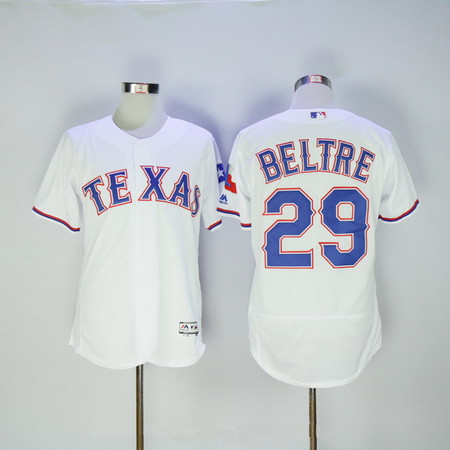 Adrian Beltre #29 Texas Rangers Majestic Mens 2016 Home Limited Flex Base Jersey - White