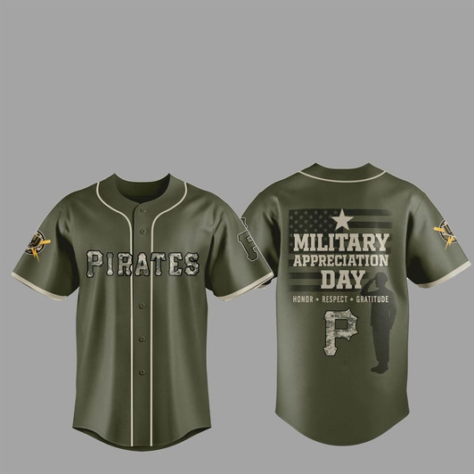 2025 Pittsburgh Pirates Military Appreciation Day Jersey