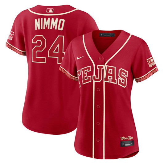 Brandon Nimmo #24 Texas Rangers Nike Women'S 2026 City Connect Stadium Limited Jersey - Red
