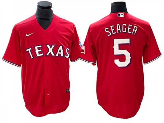 Corey Seager #5 Texas Rangers Limited Cool Base Jersey - Red