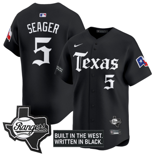 Corey Seager #5 Texas Rangers Gothic Frontier Edition Vapor Limited Stitc Jersey