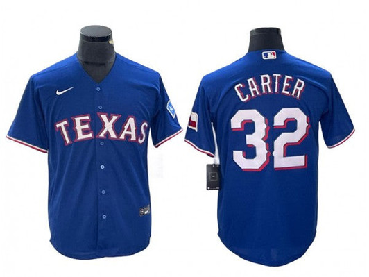 Evan Carter #32 Texas Rangers Limited Cool Base Jersey - Royal