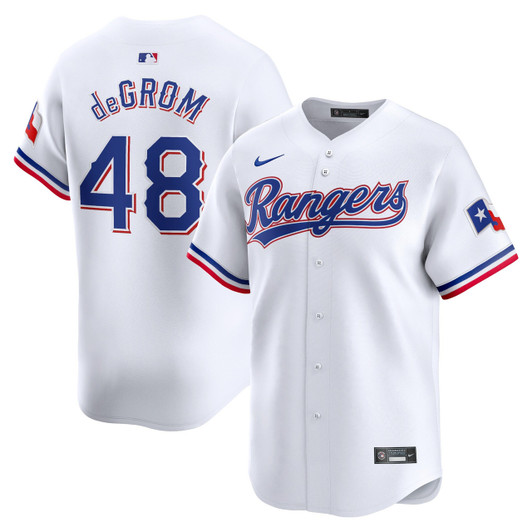 Jacob Degrom #48 Texas Rangers Nike Home Limited Player Jersey - White