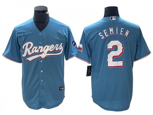 Marcus Semien #2 Texas Rangers Limited Cool Base Jersey - Light Blue