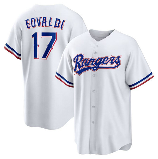 Nathan Eovaldi #17 Texas Rangers Home Baseball J Limited Jersey - White