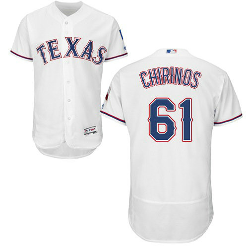 Robinson Chirinos #61 Texas Rangers Flexbase Authentic Baseball Jersey - White