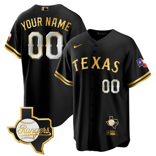 Texas Patch Texas Rangers 2023 Limited Cool Base Custom Jersey