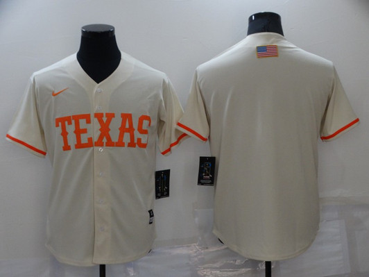Texas Rangers Nike Mens Limited Blank Cool Base Jersey - Cream