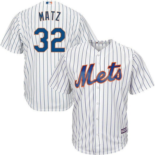 Steven Matz New York Mets Majestic Official Cool Base Player Jersey Jersey White 2021