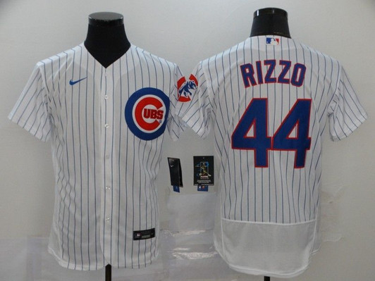 Chicago Cubs Anthony Rizzo #44 2020 Mlb White Jersey