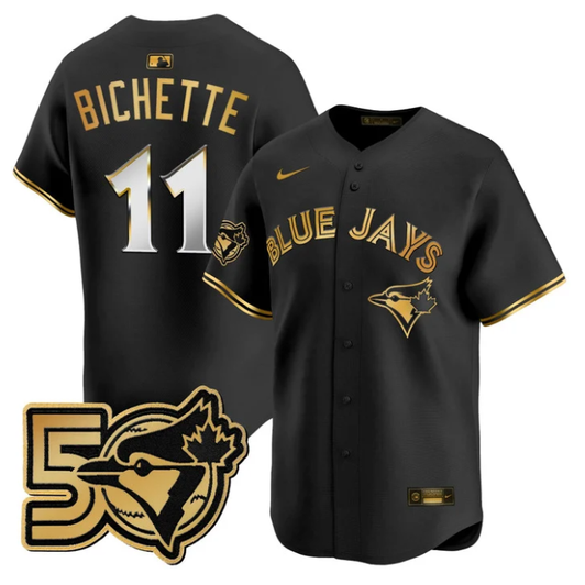 Bo Bichette #11 Toronto Blue Jays 50 Seasons Patch Limited Jersey