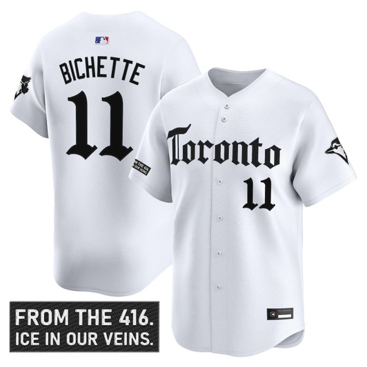 Bo Bichette #11 Toronto Blue Jays Gothic North Edition Limited Jersey - White