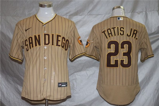 San Diego Padres Fernando Tatis Jr. #23 Mlb 2020 Light Brown Jersey