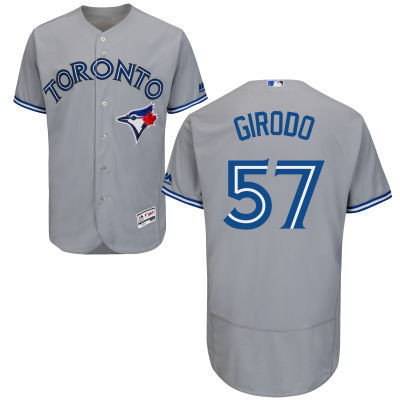 Chad Girodo #57 Toronto Blue Jays Majestic Mens 2016 Road Flexbase Limited Baseball Jersey - Gray