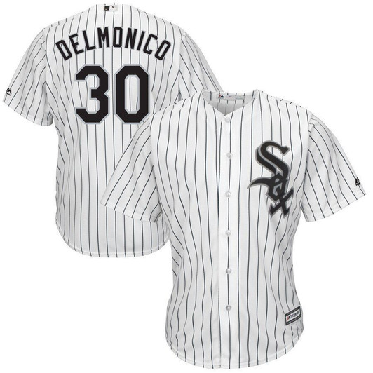 Nicky Delmonico Chicago White Sox Majestic Home Cool Base Player Jersey White 2019
