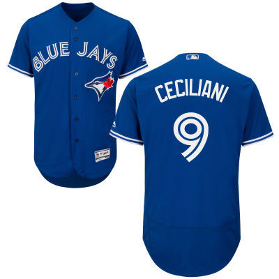 Darrell Ceciliani #9 Toronto Blue Jays Majestic Mens 2016 Flexbase Limited Baseball Jersey - Royal Blue