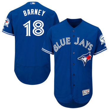 Darwin Barney #18 Toronto Blue Jays Majestic Mens 2016 Flexbase Limited Baseball Jersey - Royal Blue