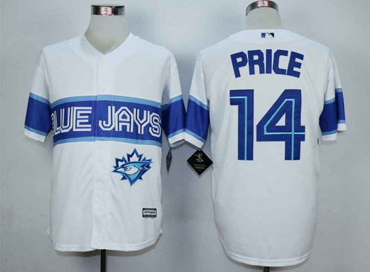David Price #14 Toronto Blue Jays Mens Limited Cool Base Jersey - White