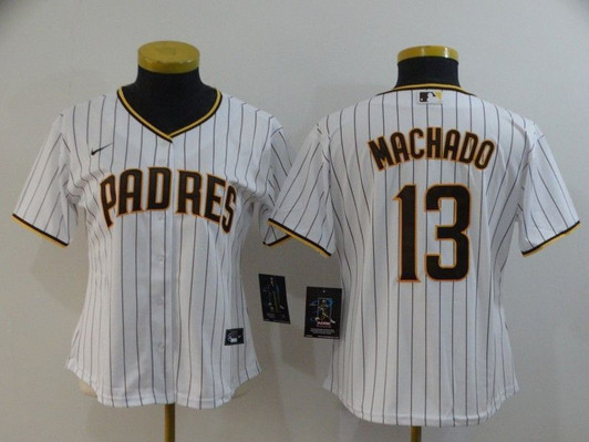 San Diego Padres Manny Machado13 2021 Mlb White Womens Jersey Jersey