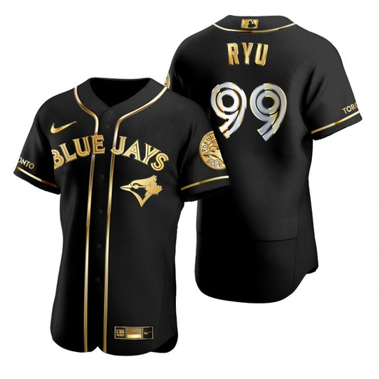 Martin Maldonado #99 Toronto Blue Jays Brandedition Black Gift Blue Jays Fans Limited Jersey - Golden