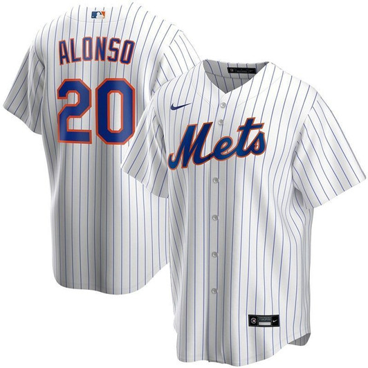 New York Mets Pete Alonso #20 2020 Mlb White Jersey