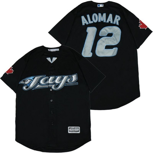 Roberto Alomar #12 Toronto Blue Jays 2020 Limited Jersey - Black