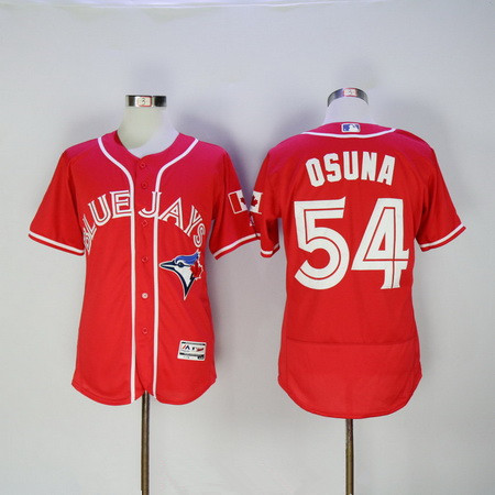Roberto Osuna #54 Toronto Blue Jays Majestic Mens 2016 Canada Day Limited Flex Base Jersey - Red