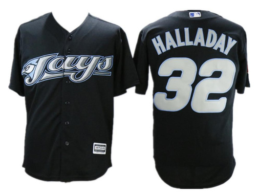 Roy Halladay #32 Toronto Blue Jays Limited Throwback Jersey - Black