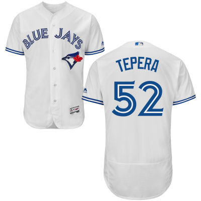 Ryan Tepera #52 Toronto Blue Jays Majestic Mens 2016 Home Flexbase Limited Baseball Jersey - White