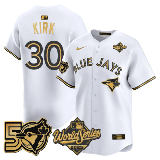 Toronto Blue Jays #50 Men 2025 World Series Vapor Premier Seasons Patch Limited Jersey