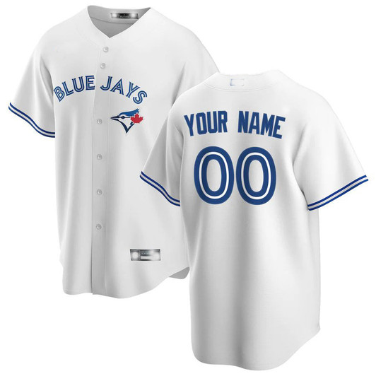 Toronto Blue Jays Baseball Jerseys Custom Home Limited Custom Jersey - White