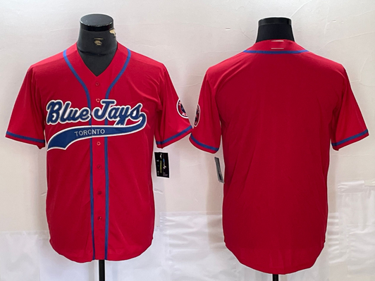 Toronto Blue Jays Limited Blank Cool Base Baseball Jersey - Red