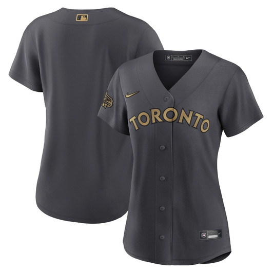 Toronto Blue Jays Nike Womens 2022 Star Game Limited Blank Jersey - Charcoal